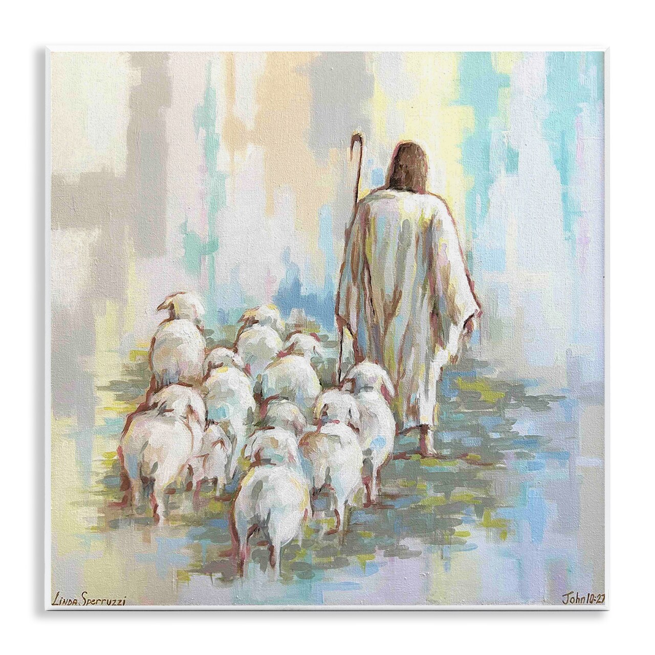 Stupell Industries They Follow Me with Jesus Wall Plaque By Linda Sperruzzi